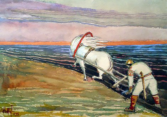 kalevipoeg plowing